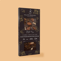 70% Dark Chocolate Caramel, Roasted Almonds & Fleur de Sel (10 count)