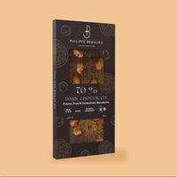 70% Dark Chocolate Passion Fruit & Caramelized Macadamia (10 count)