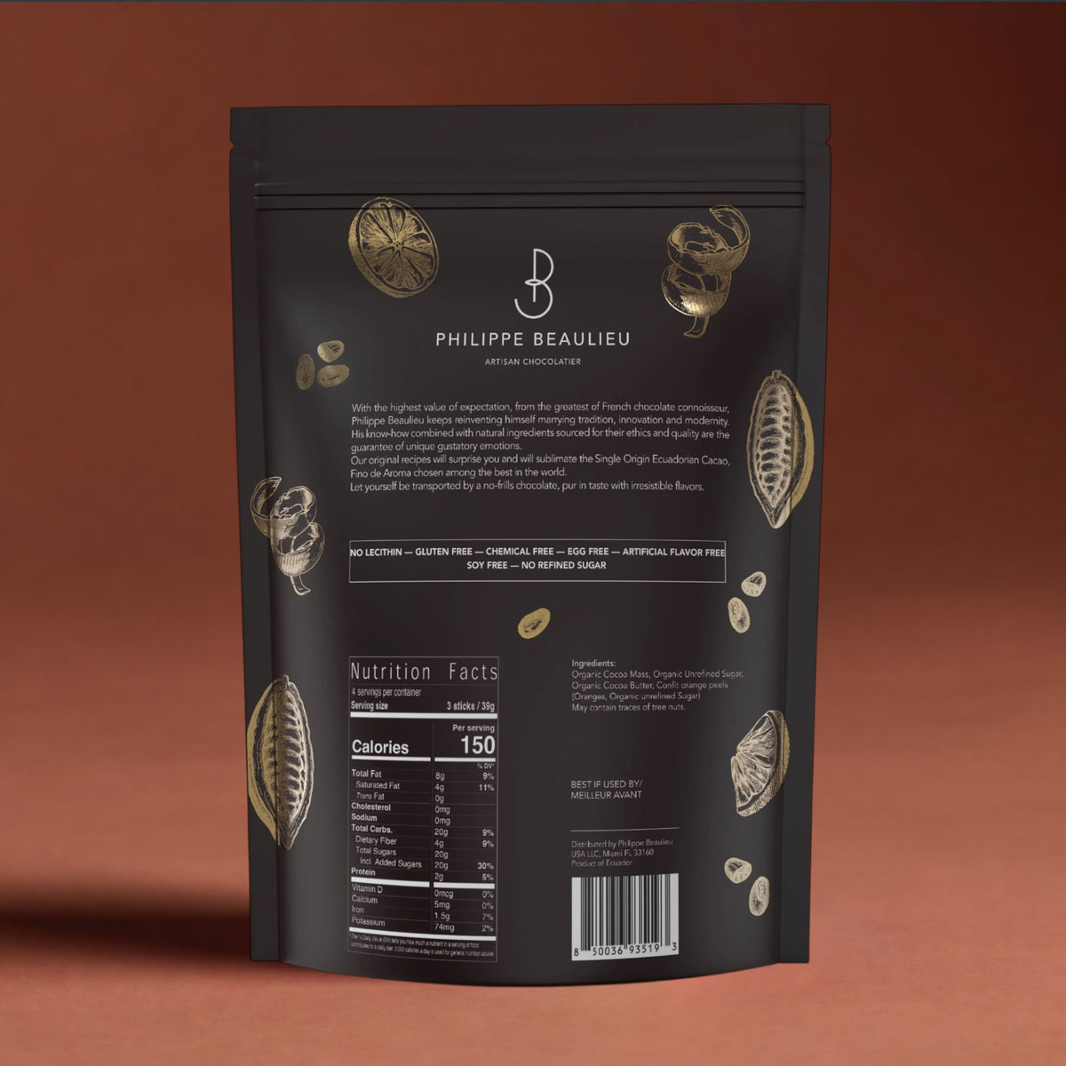 70% Dark Chocolate Covered Orange Peels