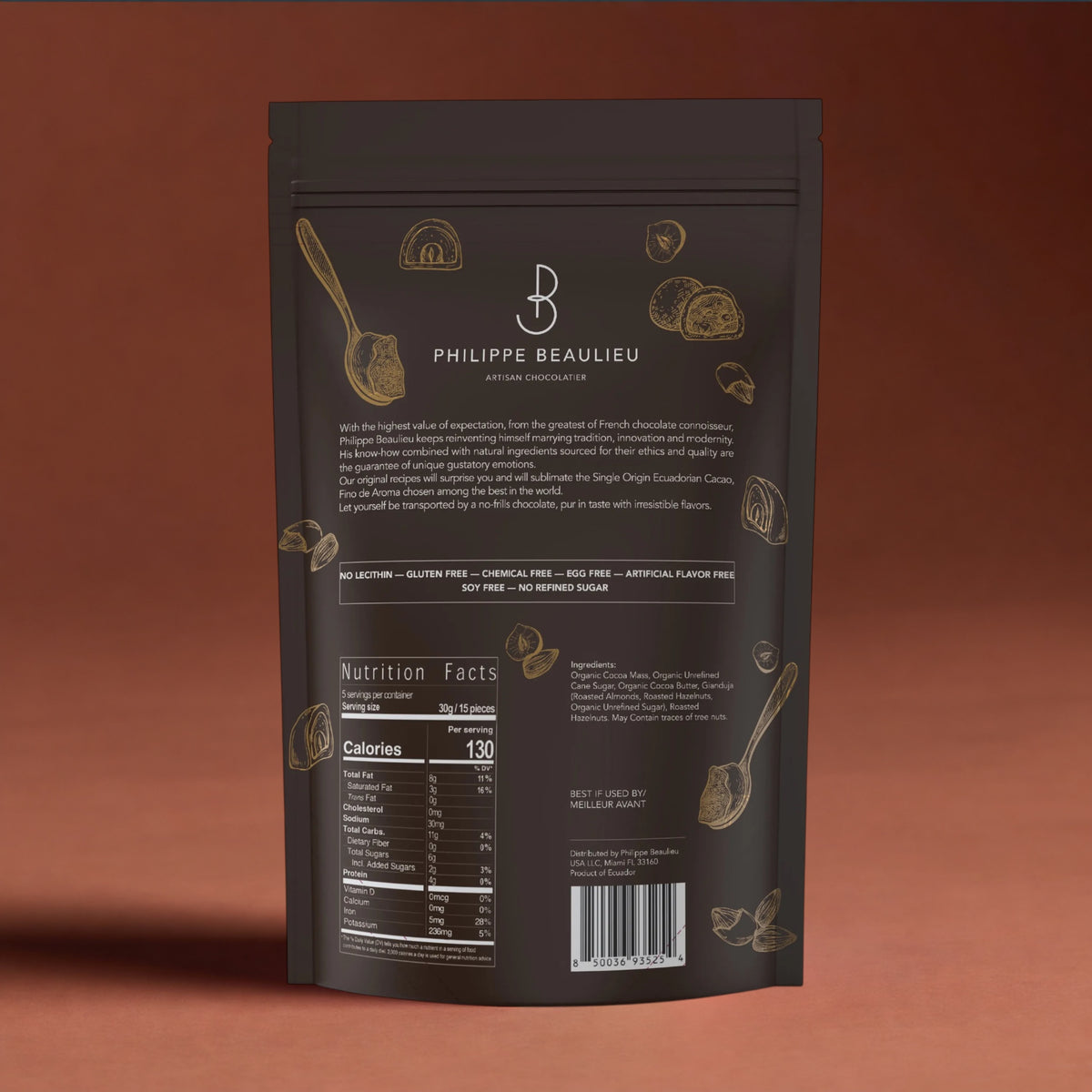 70% Dark Chocolate Covered Gianduja Hazelnuts