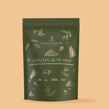 Oat Milk White Chocolate Matcha Covered Almonds (5 counts)