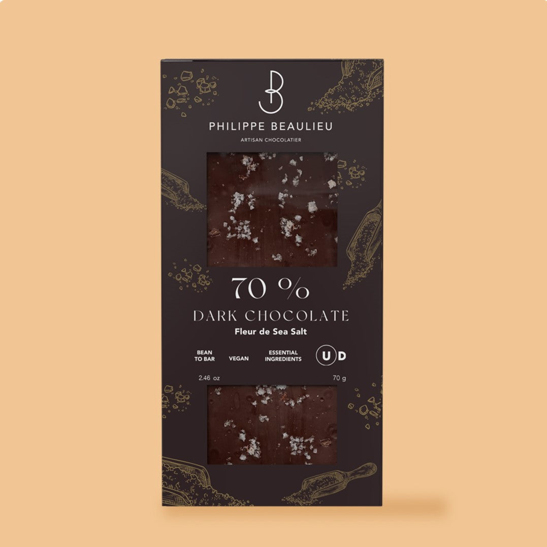 70% Dark Chocolate with Fleur de Sel (10 count)
