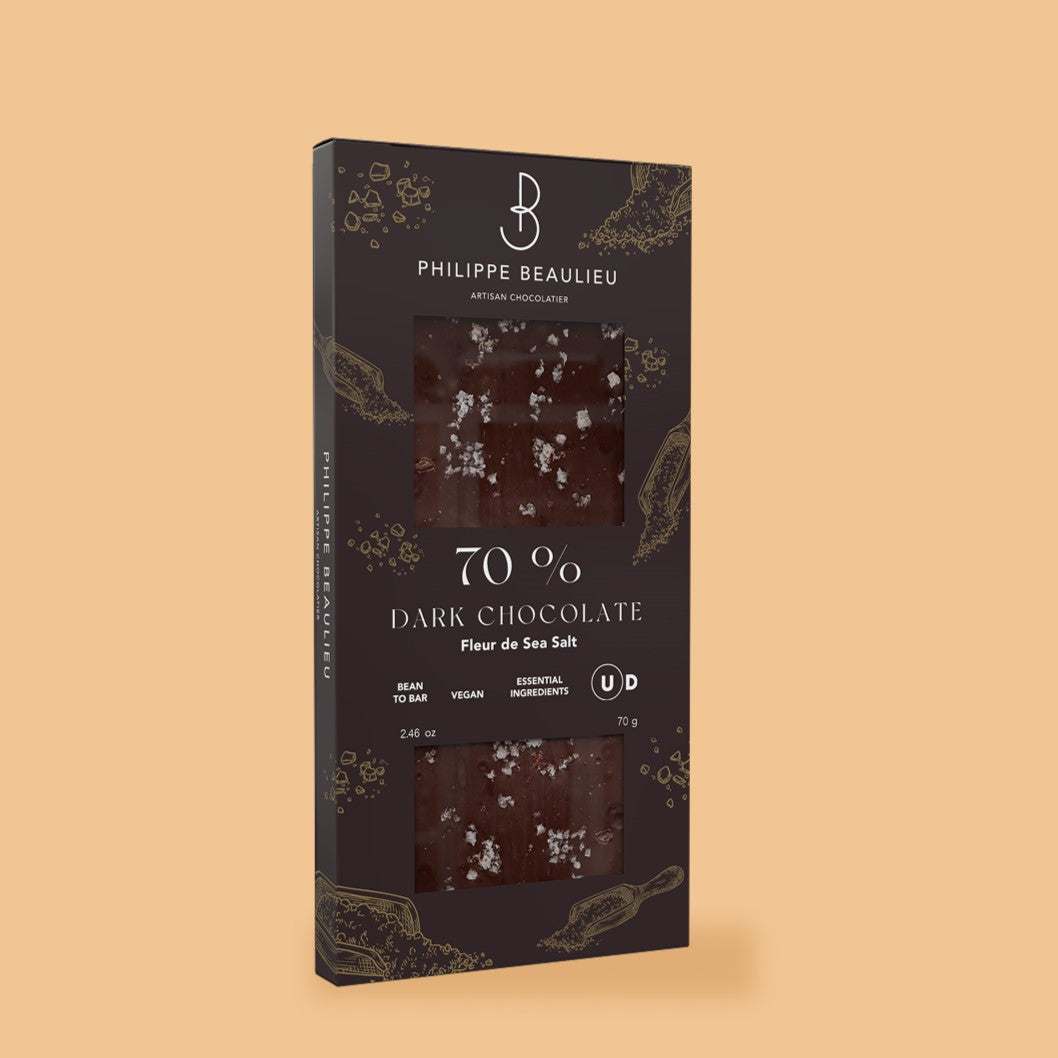 70% Dark Chocolate with Fleur de Sel – philippebeaulieu