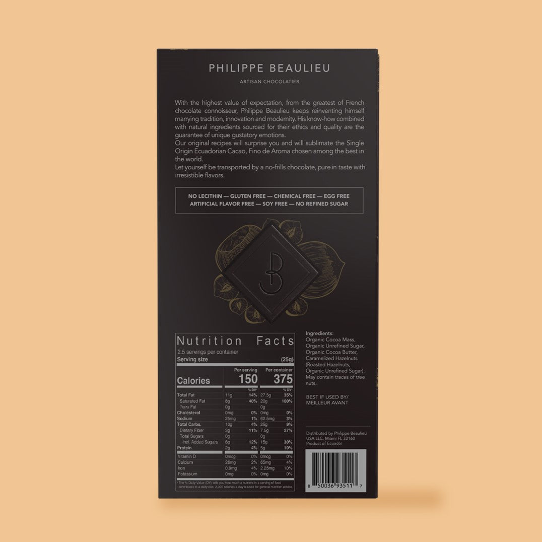 70% Dark Chocolate Caramelized Hazelnuts (10 count)