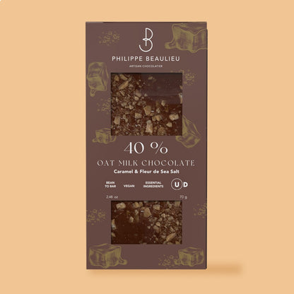 40% Vegan Milk Chocolate Caramel & Fleur de Sel (10 count)