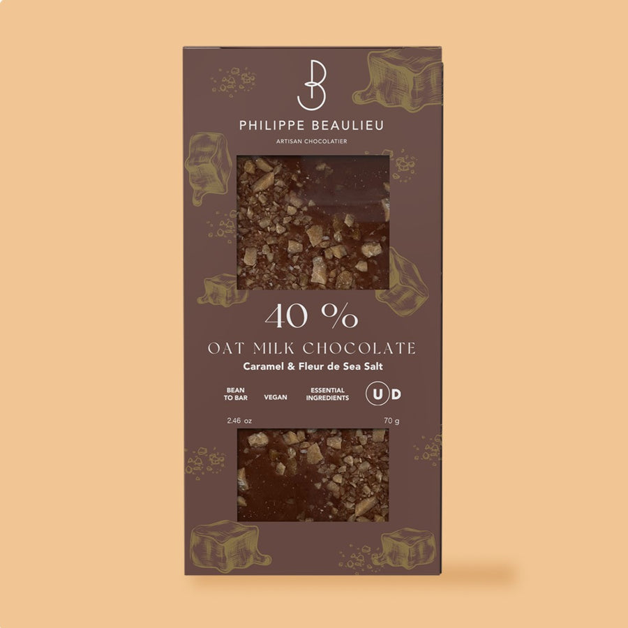 40% Vegan Milk Chocolate Caramel & Fleur de Sel (10 count)