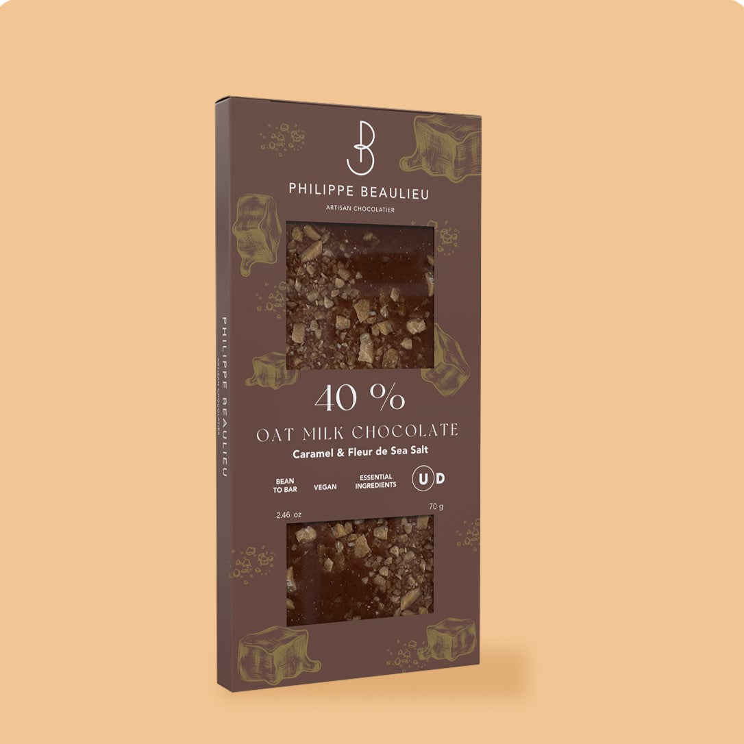 40% Vegan Milk Chocolate Caramel & Fleur de Sel (10 count)