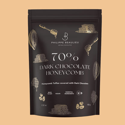 70% Dark Chocolate Covered Honeycomb