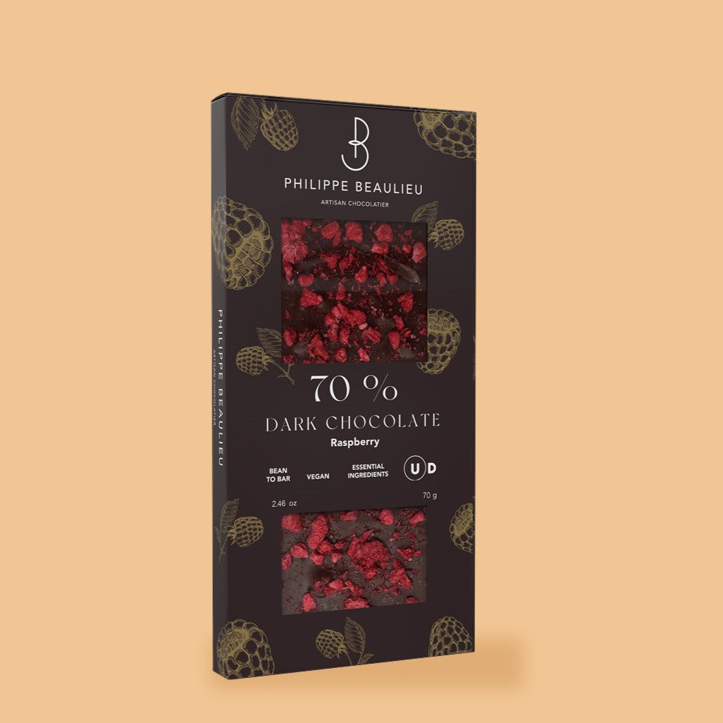 70% Dark Chocolate Raspberries (10 count)