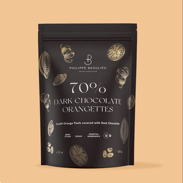 70% Dark Chocolate Covered Orange Peels (5 counts)