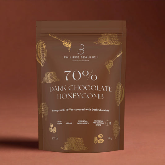 70% Dark Chocolate Covered Honeycomb