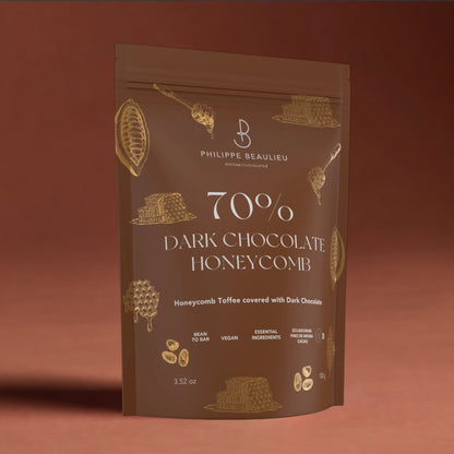 70% Dark Chocolate Covered Honeycomb