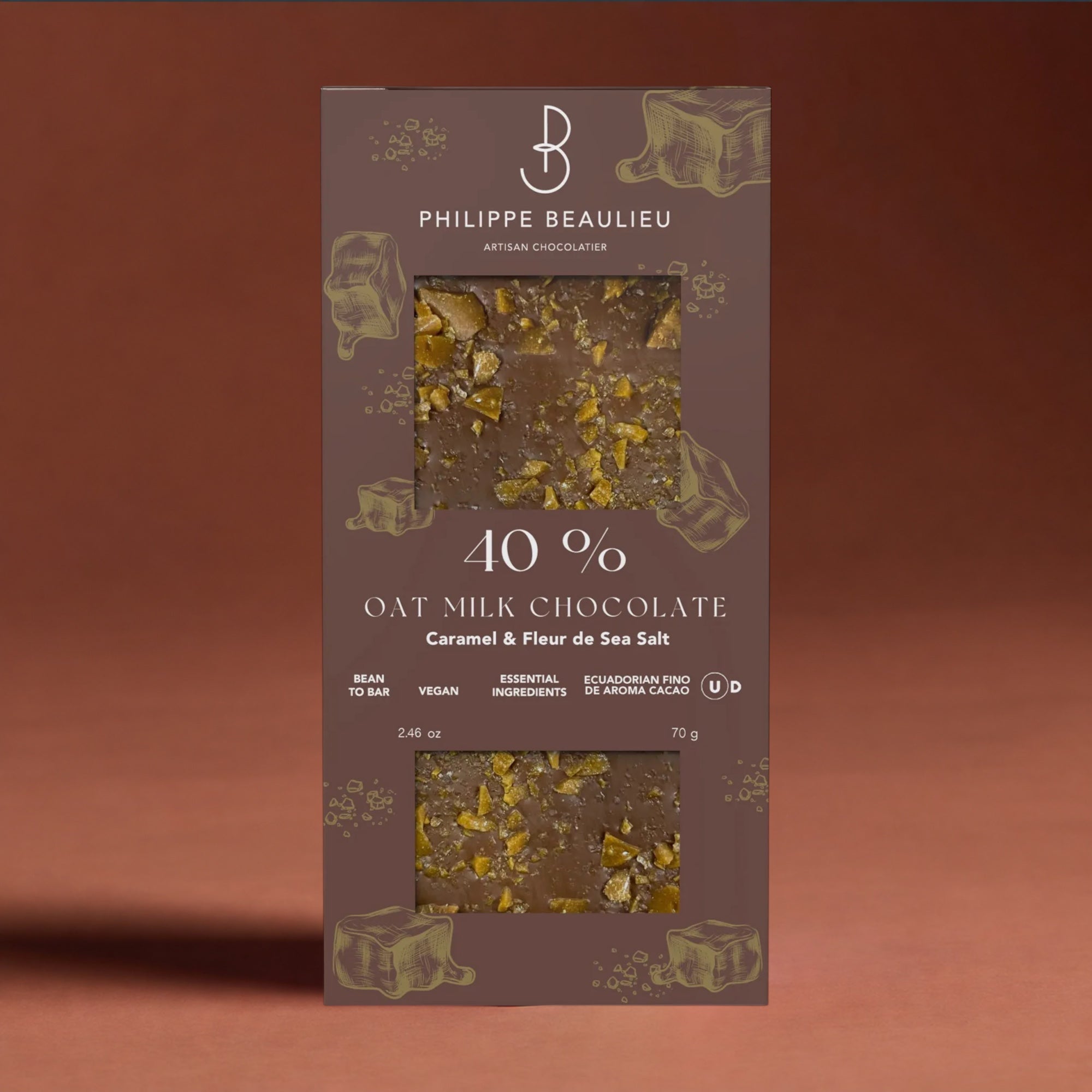 40% Vegan Milk Chocolate Caramel & Fleur de Sel