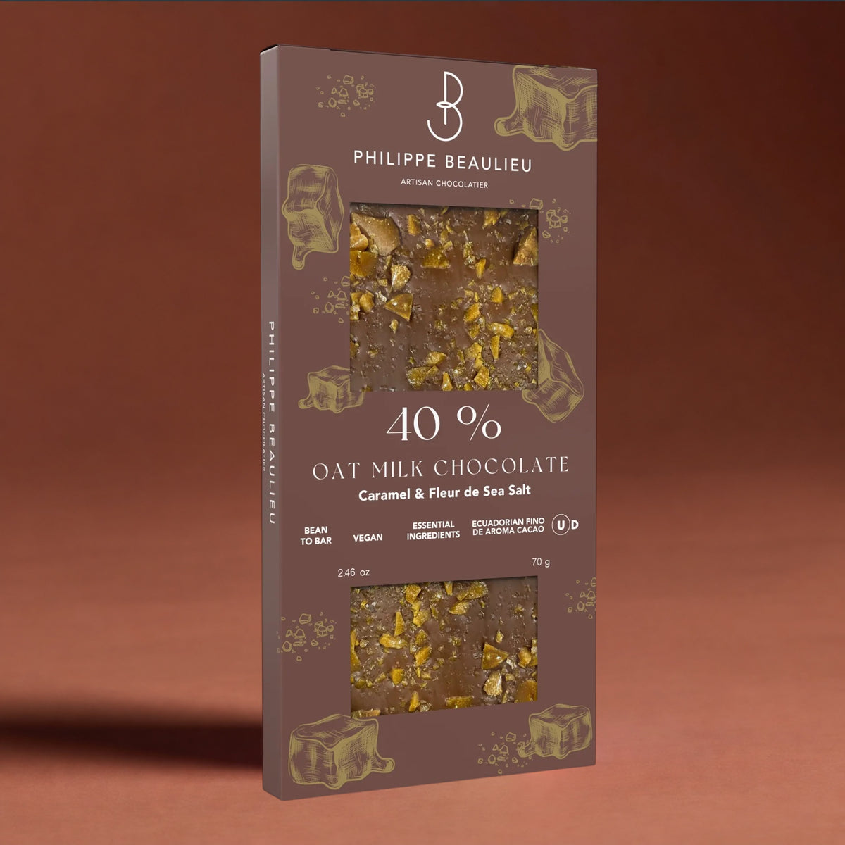 40% Vegan Milk Chocolate Caramel & Fleur de Sel