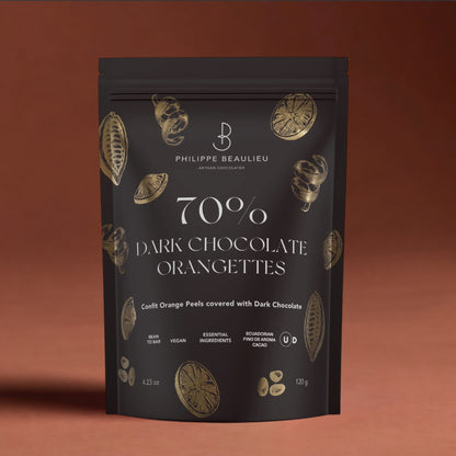 70% Dark Chocolate Covered Orange Peels