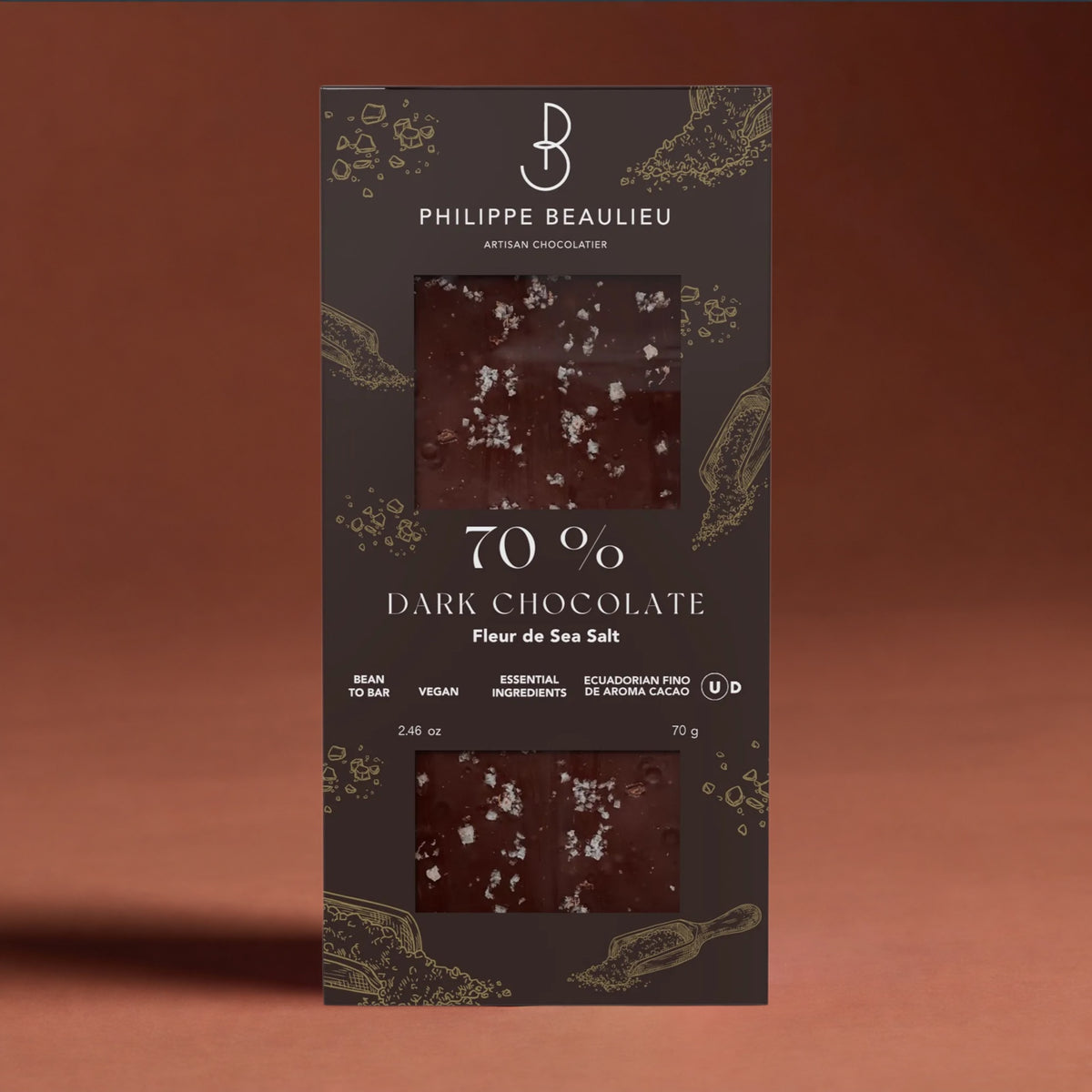 70% Dark Chocolate with Fleur de Sel