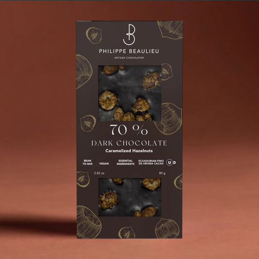 70% Dark Chocolate Caramelized Hazelnuts